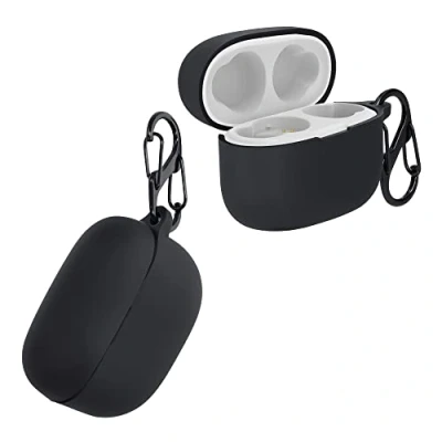 Obrázek kwmobile pouzdro kompatibilní se sluchátky Sony LinkBuds S silikonové ochranné Etui Case Cover chránič v černé barvě