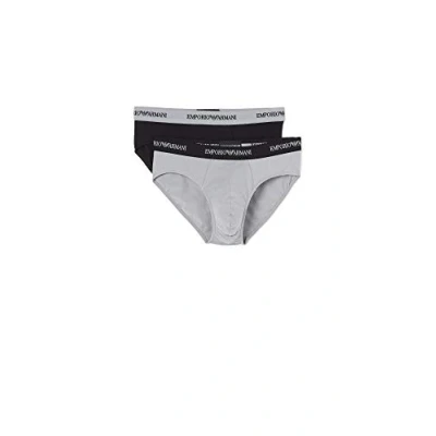 Obrázek Emporio Armani Underwear Essential Core páska S logem 2 balení dopis, Vícebarevné (Nero/Grigio 03320),