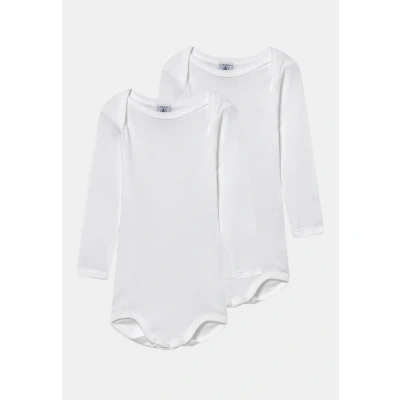 Obrázek Petit Bateau 2 PACK Unisex Body pro děti, Velikost: 62, White