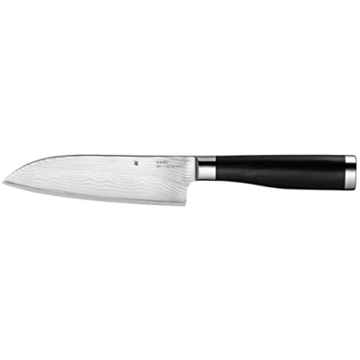Obrázek WMF Yari Santoku nůž 31 cm, japonská speciální čepelová ocel, 67 vrstev rukojeť z dřeva Pakka, damascenská čepel 16,5 cm