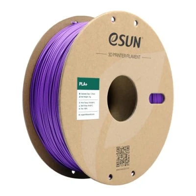 Obrázek eSUN PLA+ filament 1,75 mm, do 3D tiskárny PLA Plus, přesnost rozměrů +/ 0,03 1kg cívka (2,2 LBS) struna pro tiskárny, fialová