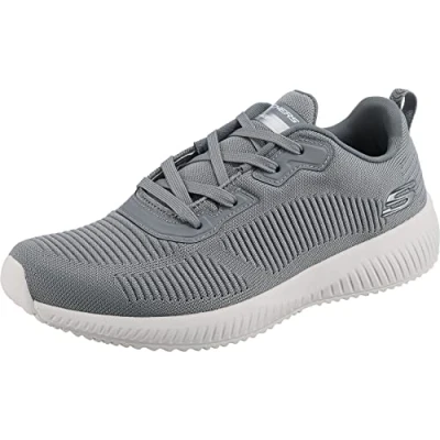 Obrázek Skechers Herren Squad Sneaker, Grauer Netzbesatz, 46 EU
