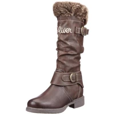 Obrázek s.Oliver Casual 5 46444 29, Mädchen Stiefel, Braun (Mocca 304), EU 34