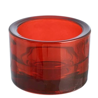 Obrázek Spaas Teelichthalter Maxi weinrot, Glas, Bordeaux, D 83 mm x H 57
