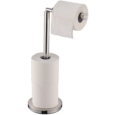 Obrázek Bath Vida Toilettenpapierhalter, freistehender Badezimmerständer, Edelstahl/Metall