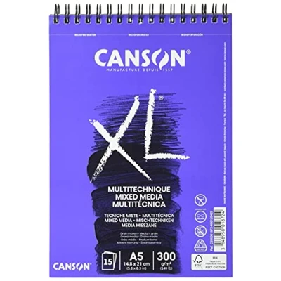 Obrázek CANSON XL Mix Media Block, DIN A5, 15 listů, 300 g/m²