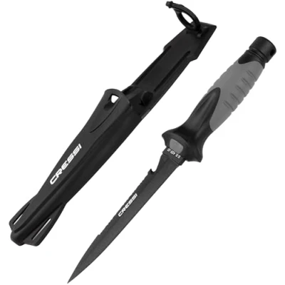 Obrázek Cressi Dospělí Finisher Knife potápěčský nůž, černý, dospělý