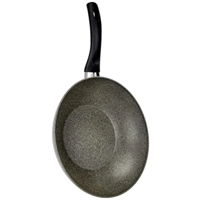 Obrázek BALLARINI Cortina Wok s nepřilnavým povrchem z granitu, 28 cm, šedá
