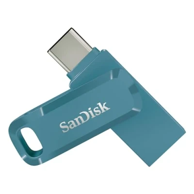 Obrázek SanDisk Ultra Dual Drive Go USB typ C 128 GB (Android Smartphone paměť, přípojka typu C, rychlost čtení 400 MB/s, použití je možné použít jako přívěsek na klíč) Navagio Beach
