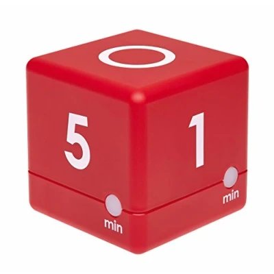 Obrázek TFA Dostmann Digitální časovač Cube, časové hodiny, řízení času, D 60 x Š V mm, červený