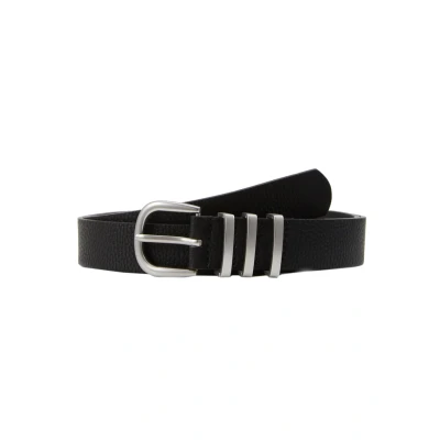 Obrázek Pieces Pclea Jeans BELT Pásek, Ženy, Velikost: 95, Black/silver