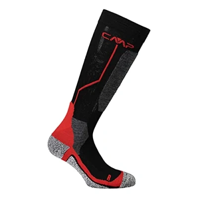 Obrázek CMP Unisex lyžařské ponožky z vlny, černé Ferrari, 43/45