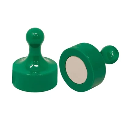 Obrázek FIRST4MAGNETS F4MSGJU 1 zelené Jumbo skittle magnety, kancelář A lednice, Pack 1, kov, 29 mm průměr X 38 vysoké