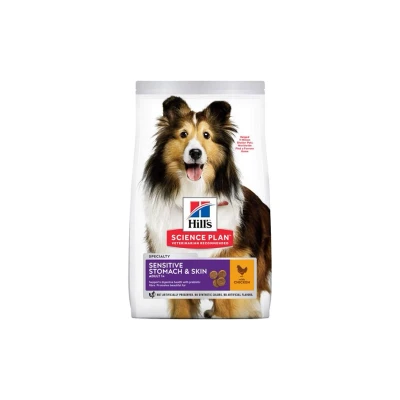 Obrázek HILLS Canine Adult Sensitive Stomach &amp; Skin Medium Chicken 14kg