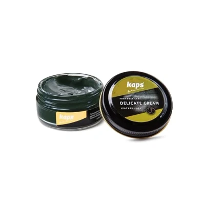 Obrázek Kaps Krém na boty pro hladkou a zdrsněnou kůži péče o Delicate Cream, 133 tmavě zelená