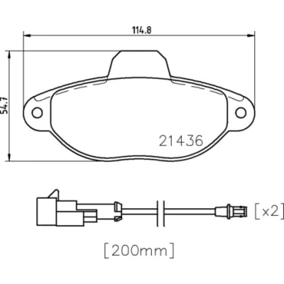 Obrázek Brembo P24147 Přední brzdové destičky, počet 4