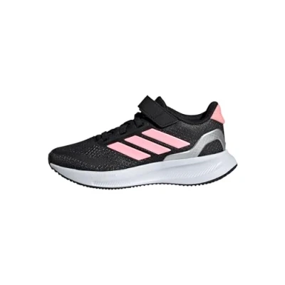 Obrázek adidas RUNFALCON 5 Shoes Kids Laufschuhe, Core Black/Pink/Silver Metallic, 30 EU