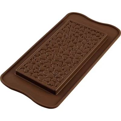 Obrázek Silikomart SCG38 Love Choco BAR, Silicone, Marine, 11,7 x 7,9 11 cm