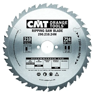 Obrázek CMT ORANGE TOOLS 290.210.24M SAGEBLATT FUR HANDMASCH. 210X2.8X30 Z24 10ATB