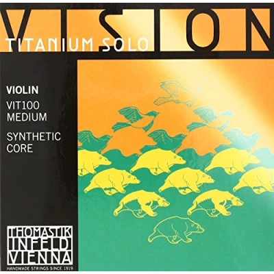 Obrázek Thomastik Struny pro housle Vision Titanium Solo Synthetic Core sada 4/4 střední