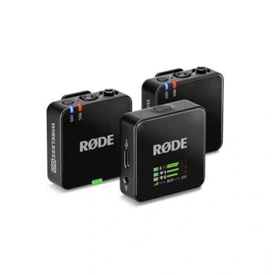 Obrázek RØDE Wireless GO (Gen 3) kompaktní bezdrátový mikrofon křišťálově čistý zvuk, 32bitový float nahrávání, automatická regulace hladiny, pro telefony, fotoaparáty a počítače