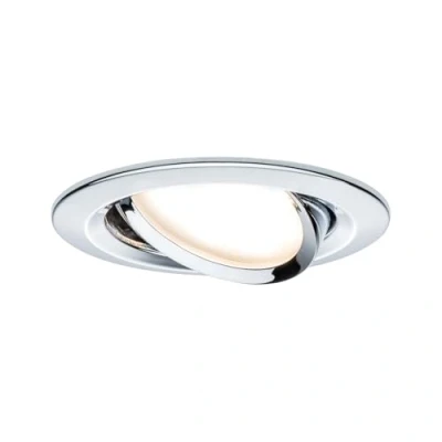 Obrázek Paulmann 93877 Nova Plus LED Einbauleuchte inkl. Coin Einzelleuchte schwenkbar rund 84mm 50 6W 230V dimmbar 2700K Eisen gebürstet Spot Einbaustrahler