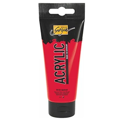 Obrázek KREUL 84131 Solo Goya Acrylic, 100ml tuba v pravé, krémově mnohostranně použitelná akrylová barva ve studijní kvalitě, na bázi vody, rychle a matně schnoucí, dobře krycí, vodotěsná
