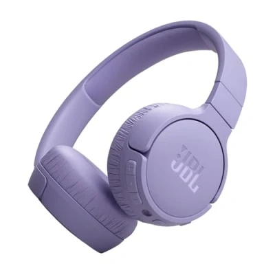 Obrázek JBL Tune 670NC bezdrátová sluchátka na uši s adaptivním potlačením okolního šumu a skládacím designem výdrž baterie až 44 hodin funkcí rychlého nabíjení fialová