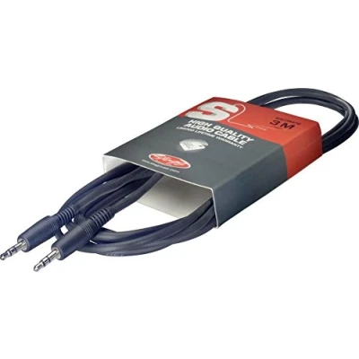 Obrázek Stagg SAC3MPS audio kabel (3 m, Mini Stereo Jack)