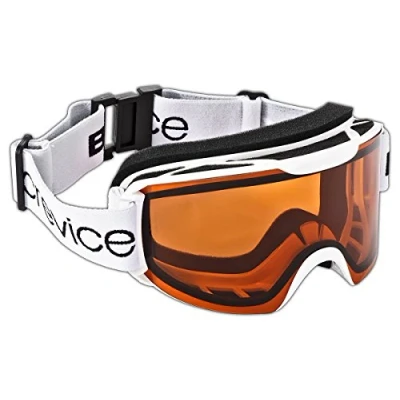 Obrázek Black Crevice lyžařské brýle v bezrámovém designu I různých barvách na snowboard nerozbitné dvojité sklo povrchová úprava proti zamlžení &amp; ochrana UV 400 nastavitelná