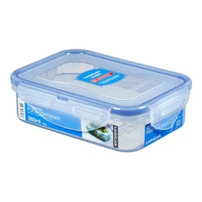 Obrázek LocknLock Zásobní dóza PP Classic, 360 ml, 100% vzduchotěsná a vodotěsná, chytrý 4násobný uzavírací systém, na uchovávání čerstvosti do chladničky mrazničky, multifunkční box domácnosti
