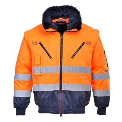 Obrázek Portwest Hi Vis Výstražná ochrana pilotní bunda 3 v 1, velikost: XXL, barva: oranžová/námořní, PJ50ONRXXL