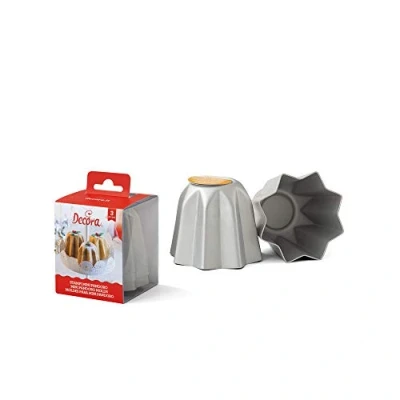 Obrázek Decora 0062684 forma Pro Mini Pandoro, eloxovaný hliník, 6 X 7,7 cm, 3 kusy