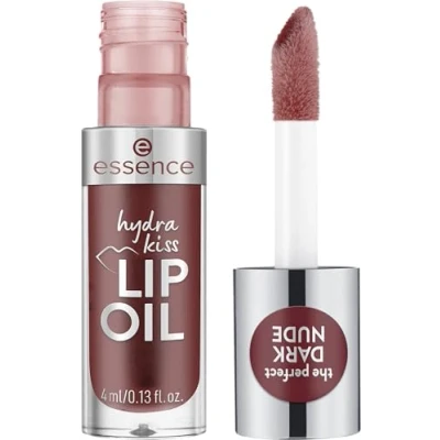 Obrázek essence hydra kiss LIP OIL, lesk na rty, č. 08, červený, hydratační, vyživující, s oleji, lesklý, veganský, bez parabenů, mikroplastů, nanočástice, 1 balení (4 ml)