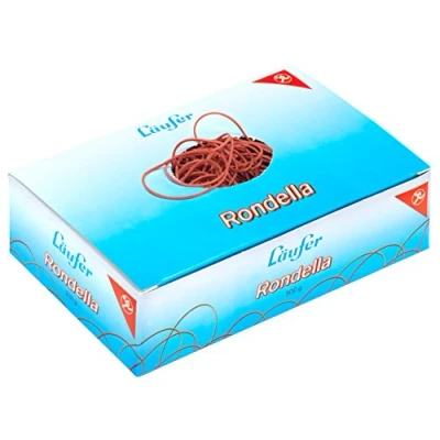 Obrázek Läufer 50247 Rondella gumové kroužky č. 4, průměr 25 mm, krabice 100 g, červená, obzvlášť dlouhá životnost