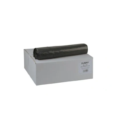 Obrázek Funny LDPE pytel na odpadky, 700 x 1100 mm typ 60, šedá, cca 120 l, balení 1 ks (1 250 kusů)