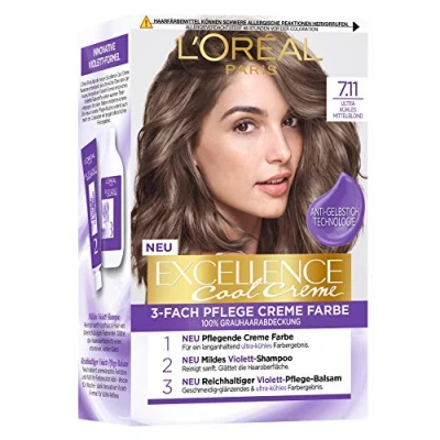Obrázek Excellence Cool Creme 7. 11 Ultra chladivá střední blond