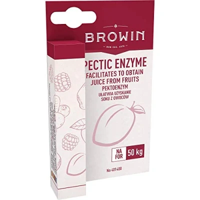 Obrázek Browin 401400 pektináza, více tekutiny výtěžek šťávy, výroba vína, antigelační prostředek 10 ml,