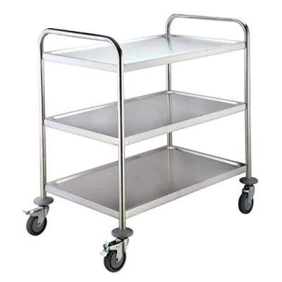Obrázek Saro Bastian Servier / Abräumwagen, Metall, Silber, 51 x 86 94 cm