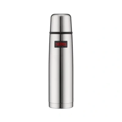 Obrázek Thermos, termoska, lehká a kompaktní, Ušlechtilá ocel matná, ocel, 1 litr