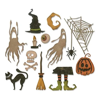 Obrázek Sizzix 664209 Frightful Things by Tim Holtz Stanzschablonen, Mehrfarben, Einheitsgröße