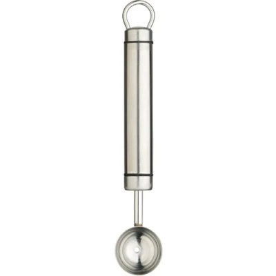 Obrázek KitchenCraft Professional Melonen Portionierer, Kugelausstecher aus Edelstahl, 18 cm, Silber