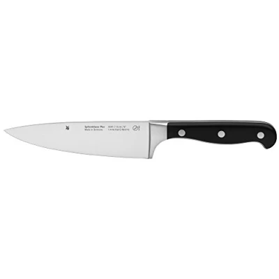 Obrázek Kuchyňský nůž WMF špičková třída plus délka 30 cm čepele 15 Performance Cut Made in Germany kovaná speciální čepelková ocel bezespárová zanýtovaná rukojeť z plastu