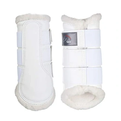 Obrázek HKM 8585 kamaše Comfort, podšívka z umělé kůže imitace anatomická, bílá, XL