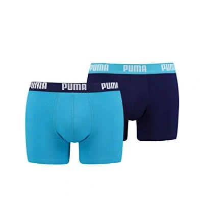 Obrázek Puma Basic 2 PACK Boxerky, Muži, Velikost: XL, Aqua/blue
