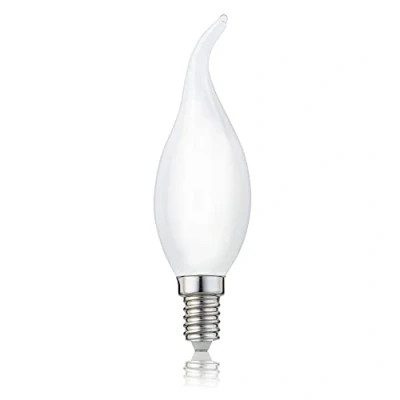 Obrázek hellum LED Glühlampe, Kerzen Windstoß Glühbirne E14 warmweiß, 250 Lumen Windstoßkerze Leuchtmittel 2,5W entspricht 25 Watt Kerzenbirnen, 2700 Kelvin Warmweiß matt207408