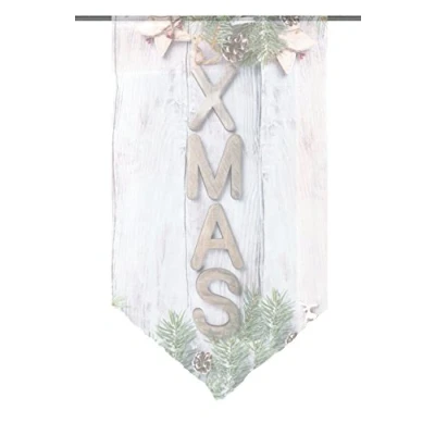 Obrázek Home fashion Xmas závěs na okno, hnědý, 100 x 60 cm