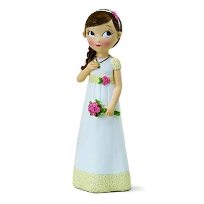 Obrázek Mopec Y969 Tortenfigur Mädchen Kommunion, Keramik Porzellan, weiß, 16.5 cm