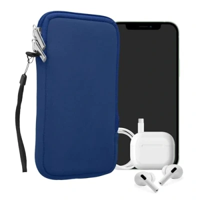 Obrázek kwmobile pouzdro na mobilní telefon pro smartphony XL 6,7/6,8&quot; neoprenové mobil baltika modrá 17,2 x 8,4 cm vnitřní rozměry