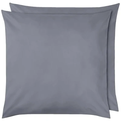Obrázek Amazon Basics Povlak na polštář, tmavě šedé mikrovlákno, 2 kusy, balení po 1, 65 x cm